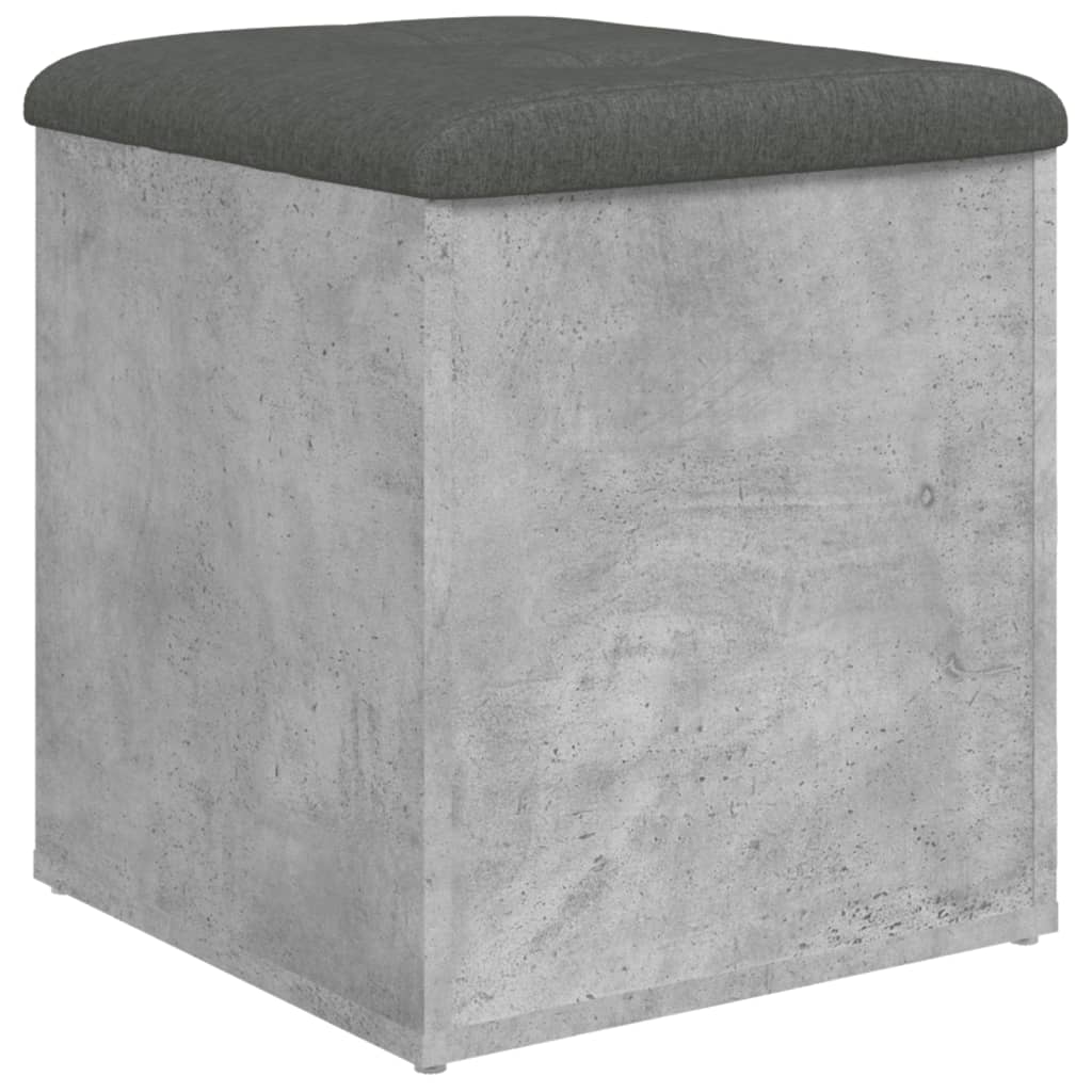 Banco de arrumação 42x42x45cm derivados madeira cinzento sonoma