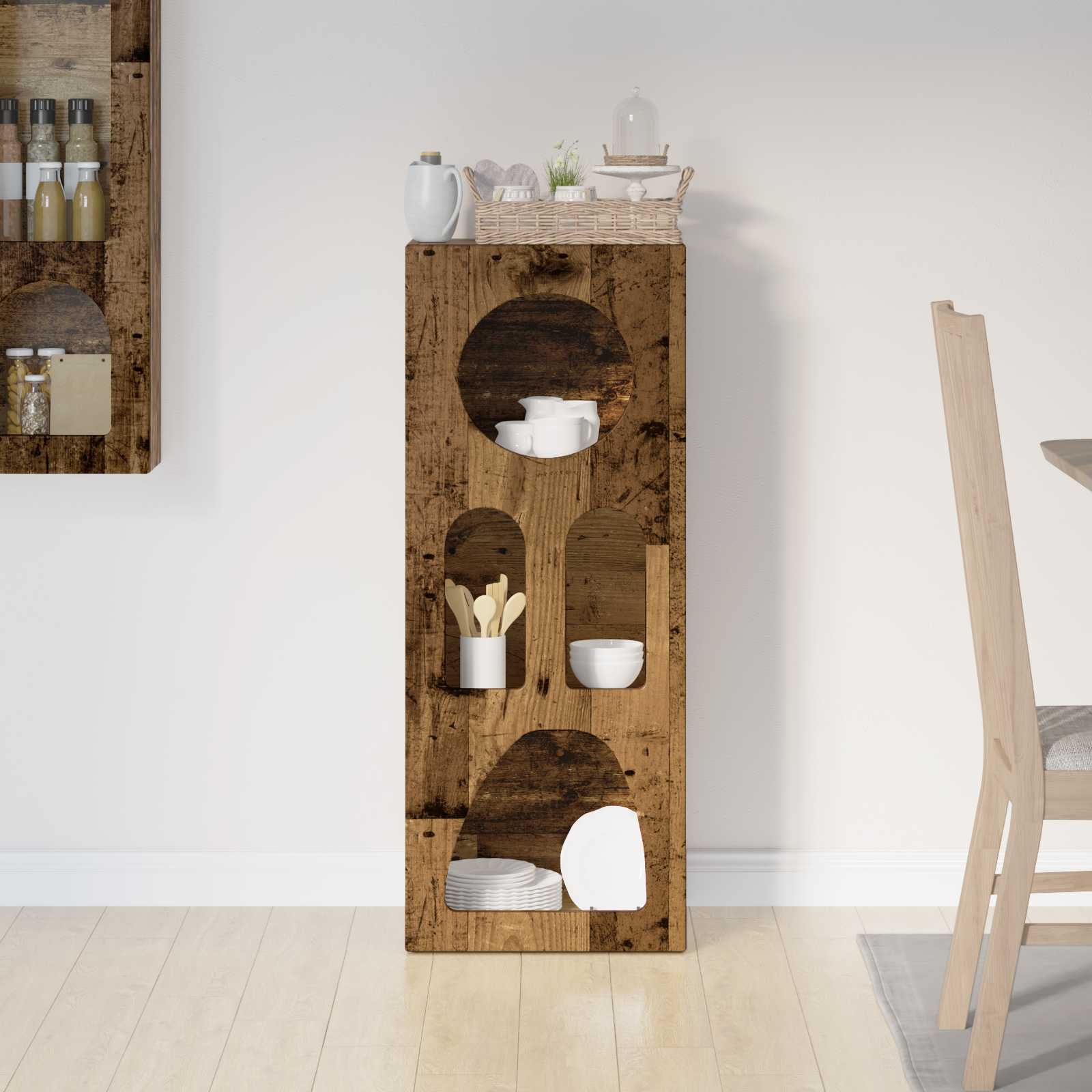 Buffet elst madeira antiga 40 x 35 x 100,5 cm