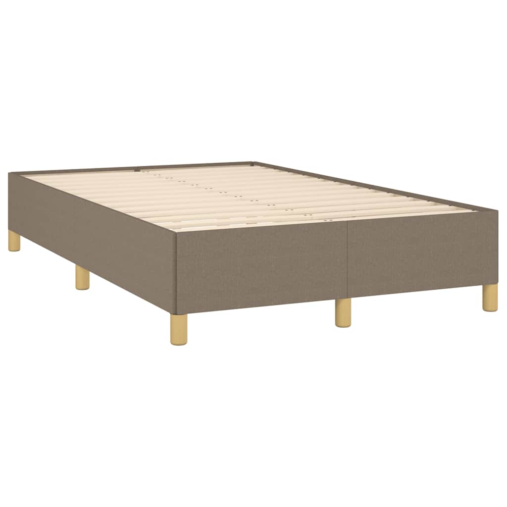 Estrutura de cama sem colchão 120x190cm tecido cinzento
