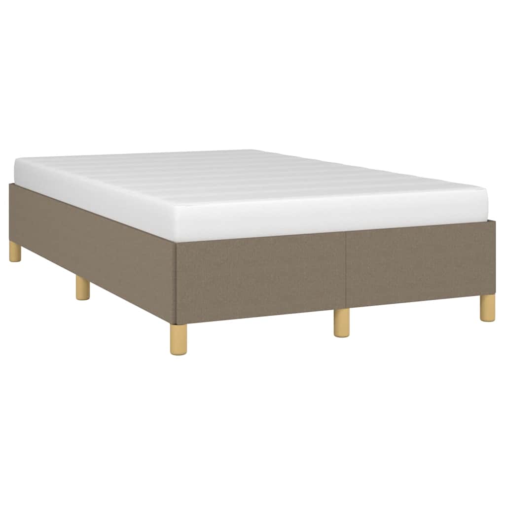 Estrutura de cama sem colchão 120x190cm tecido cinzento