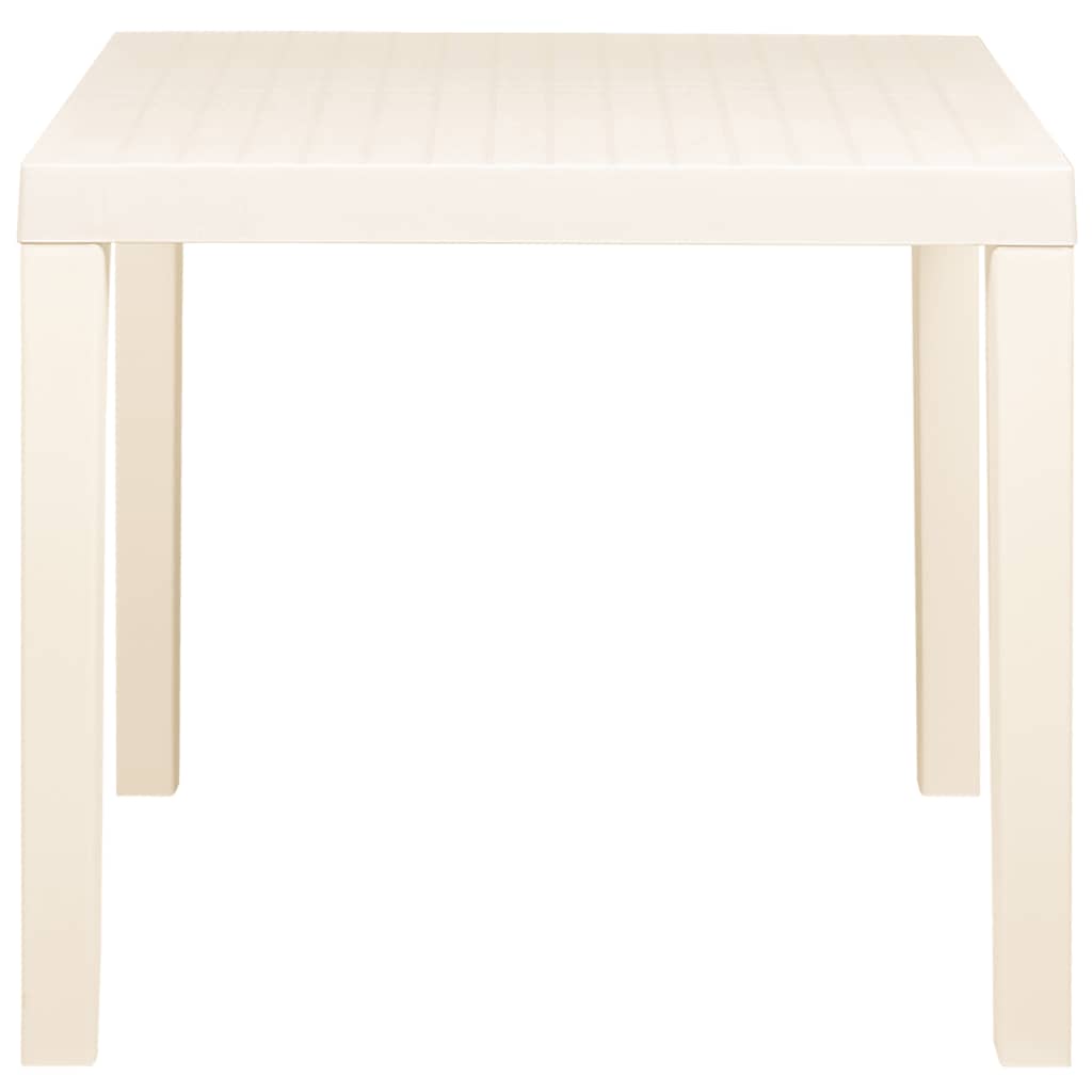 Mesa de jardim 79x65x72 cm plástico branco