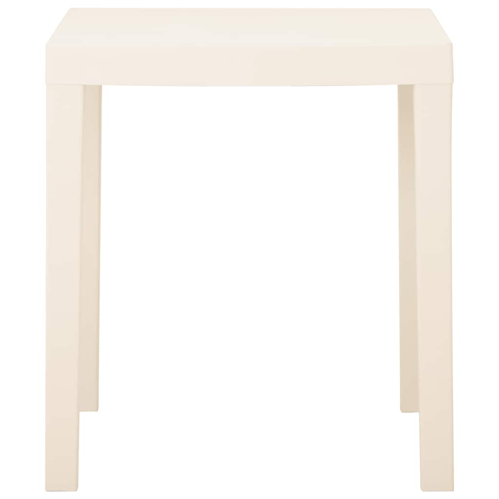 Mesa de jardim 79x65x72 cm plástico branco