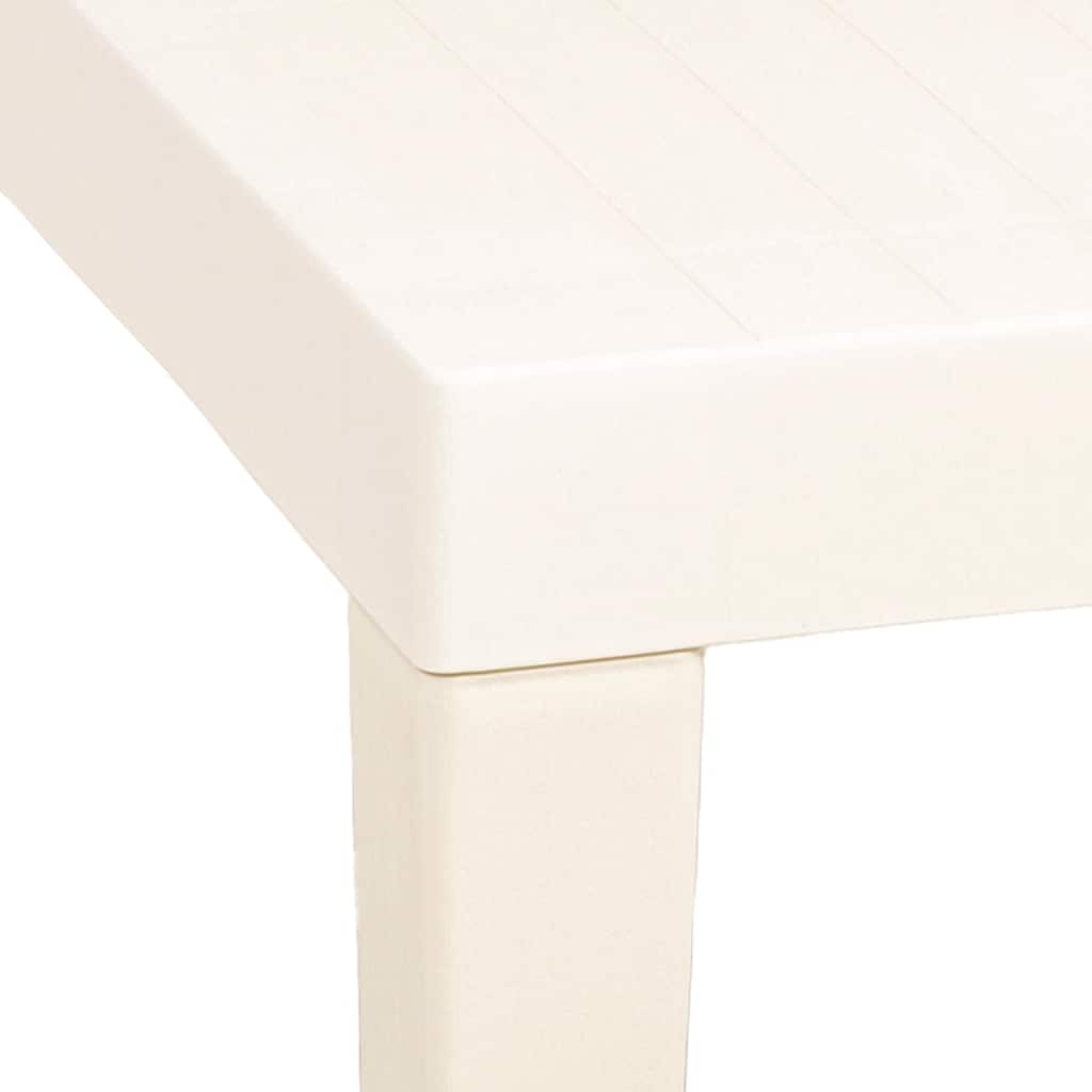 Mesa de jardim 79x65x72 cm plástico branco