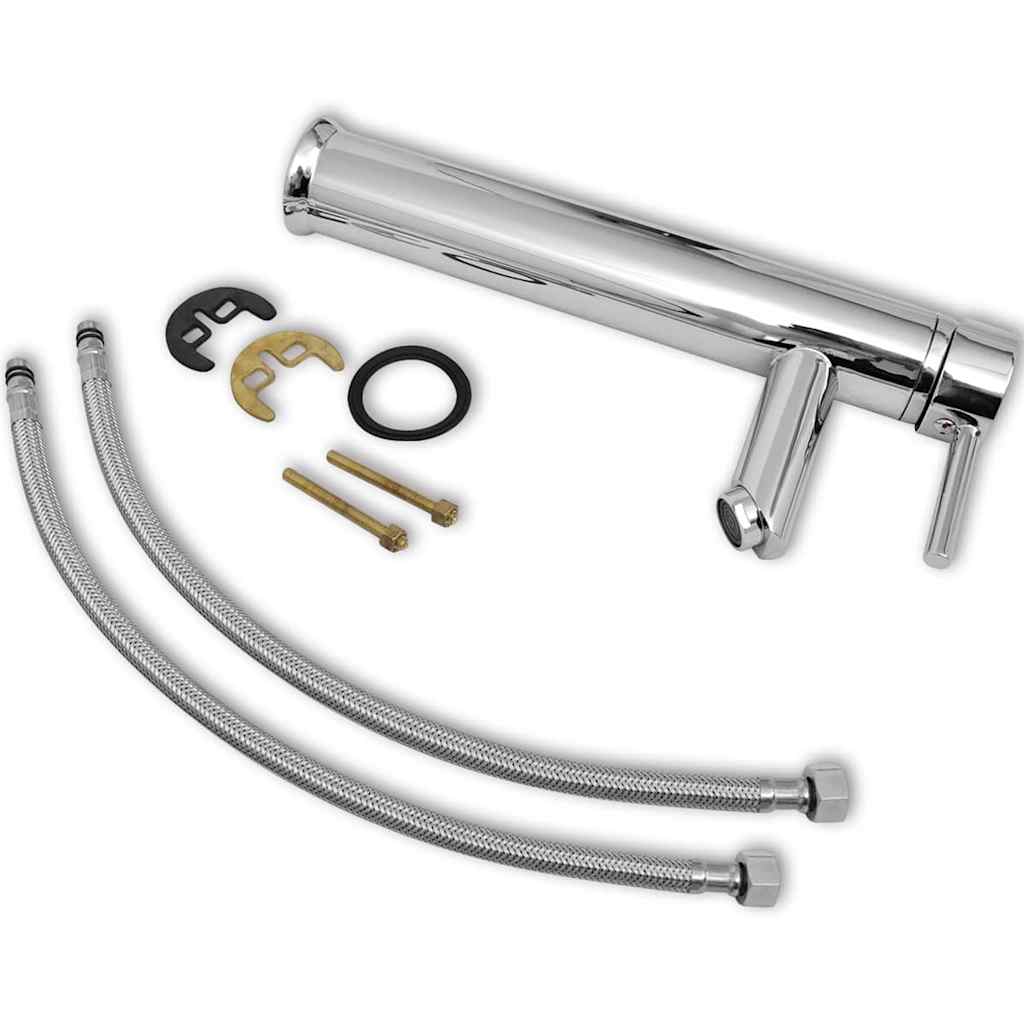 Torneiras misturadoras de casa de banho 2 pcs cromado
