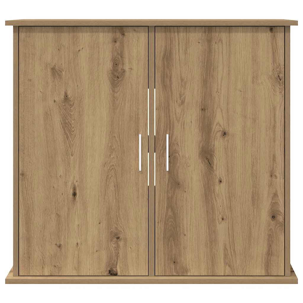 Suporte para aquário em carvalho artesanal 81x36x73 cm, madeira projetada