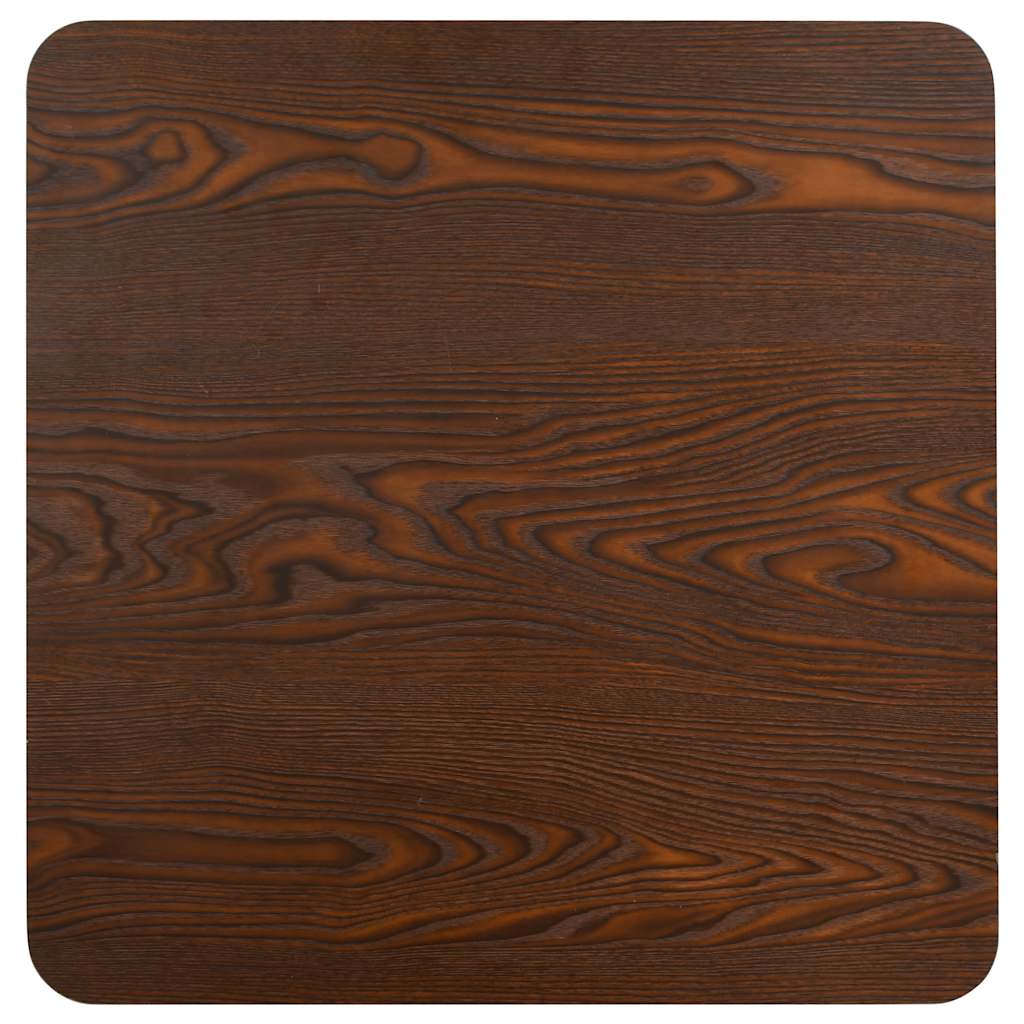 Mesa bistrô 50x50 cm MDF castanho-escuro