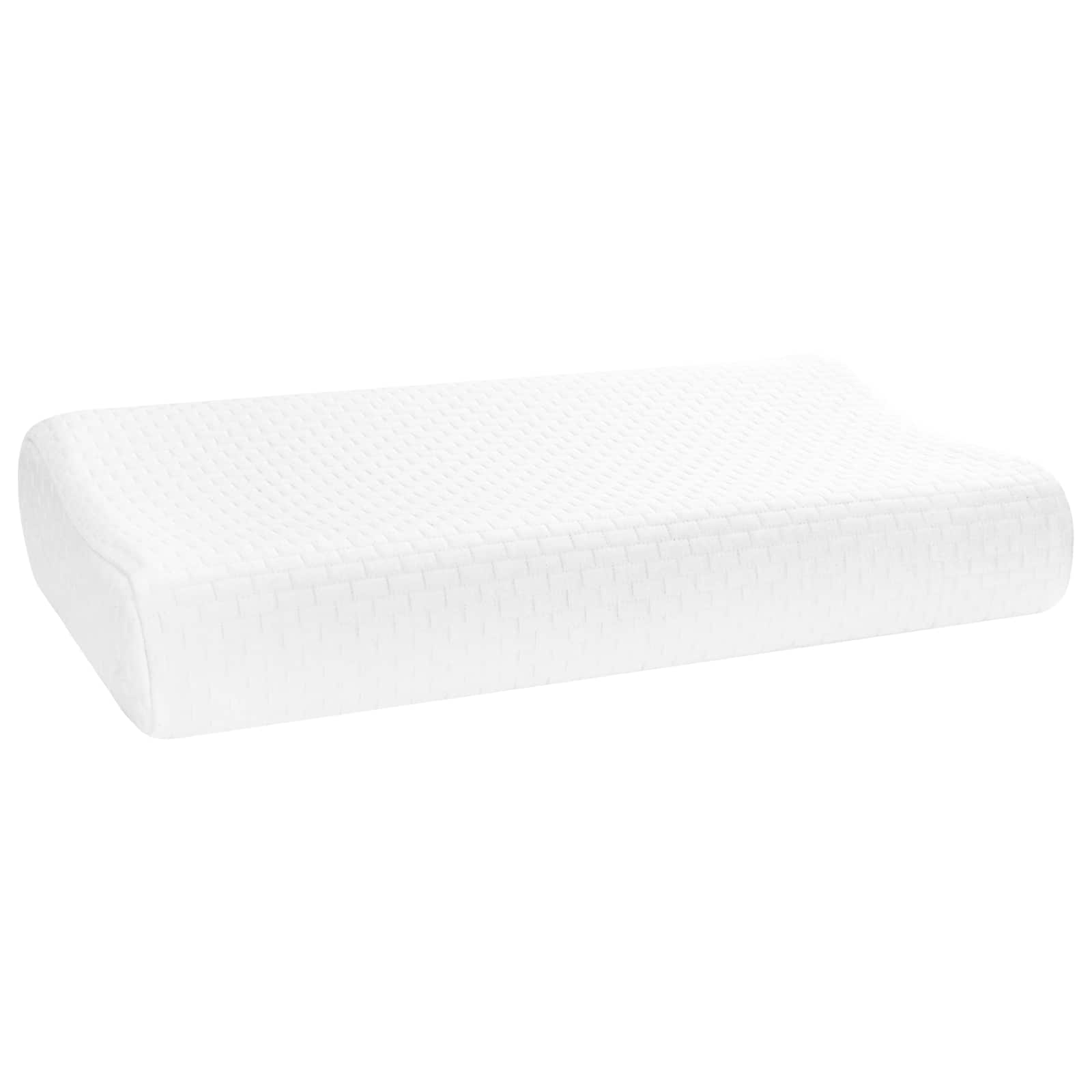 Travesseiro para dormir liso branco 57 x 37 x 11,5 cm