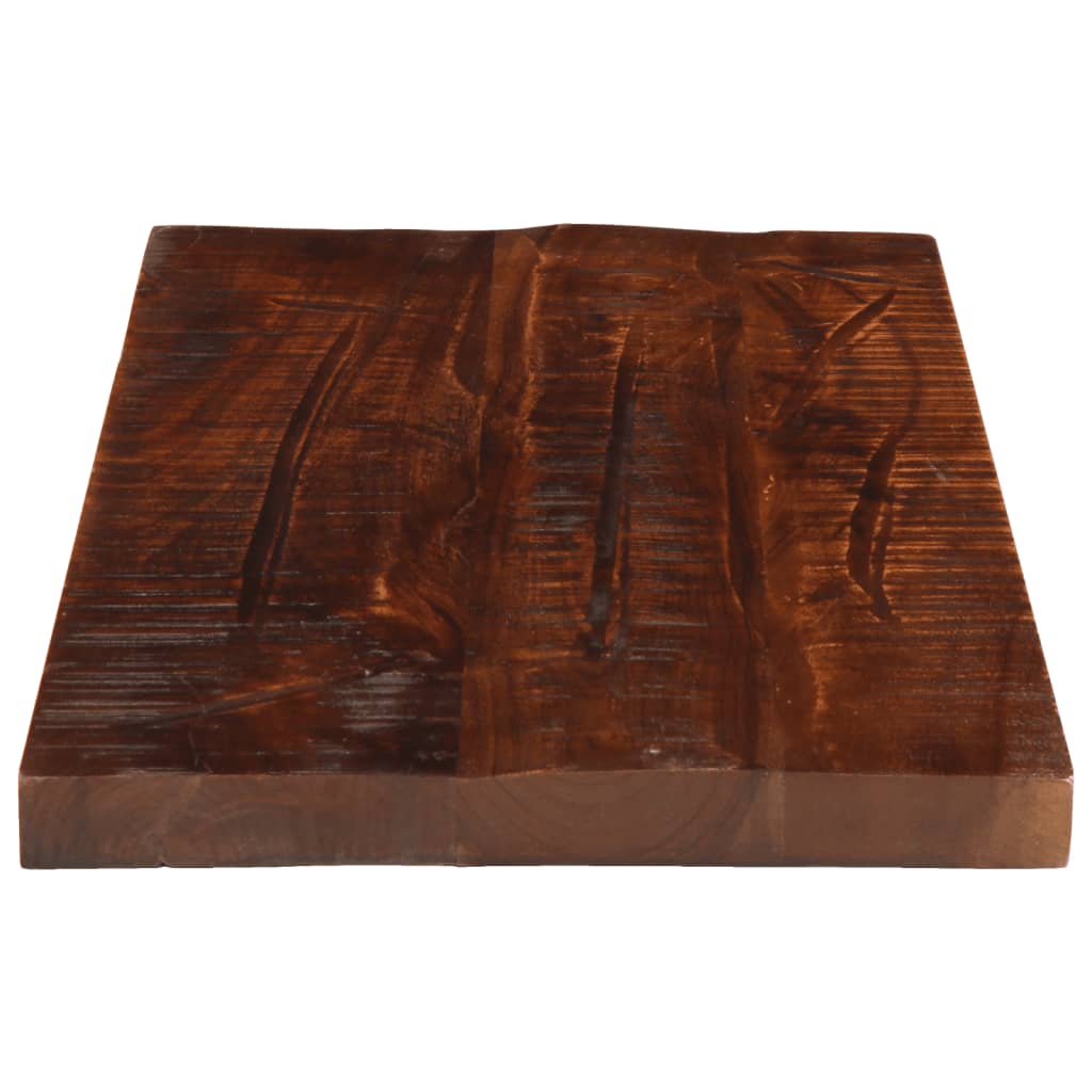 Tampo de mesa retangular 40x20x3,8 cm madeira recuperada maciça