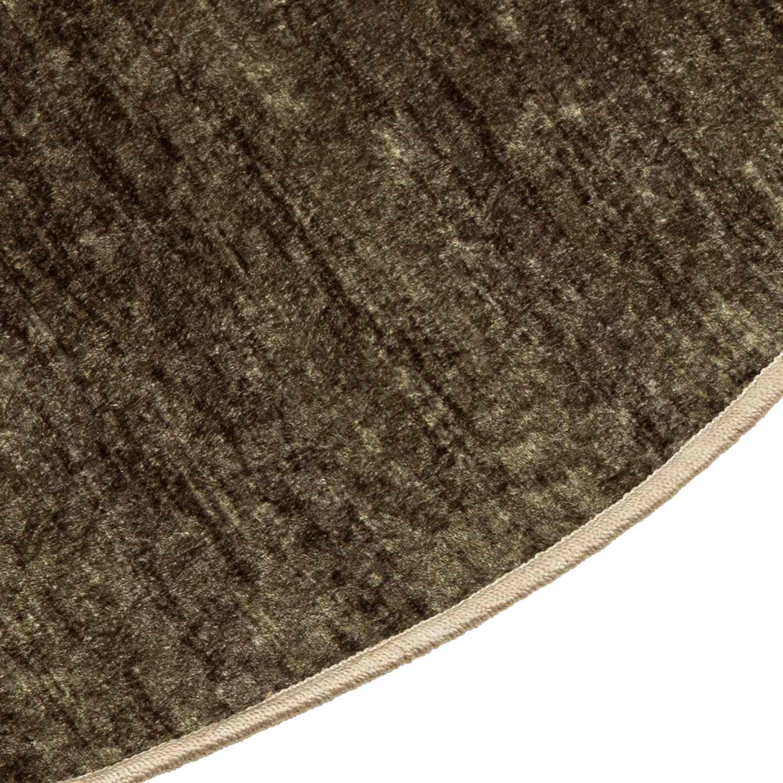 Passadeira marsa verde floresta 120 x 120 cm poliéster e PVC