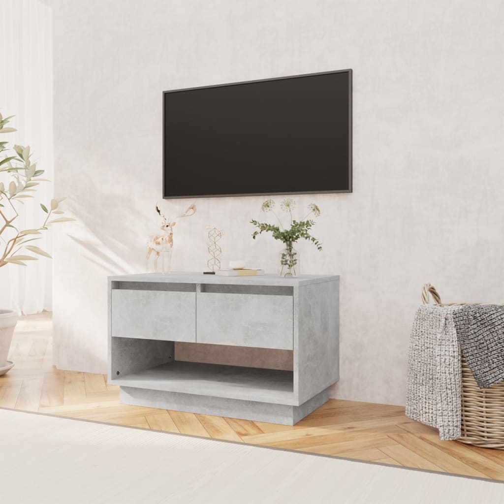Móvel de TV 70x41x44 cm derivados de madeira cinza cimento