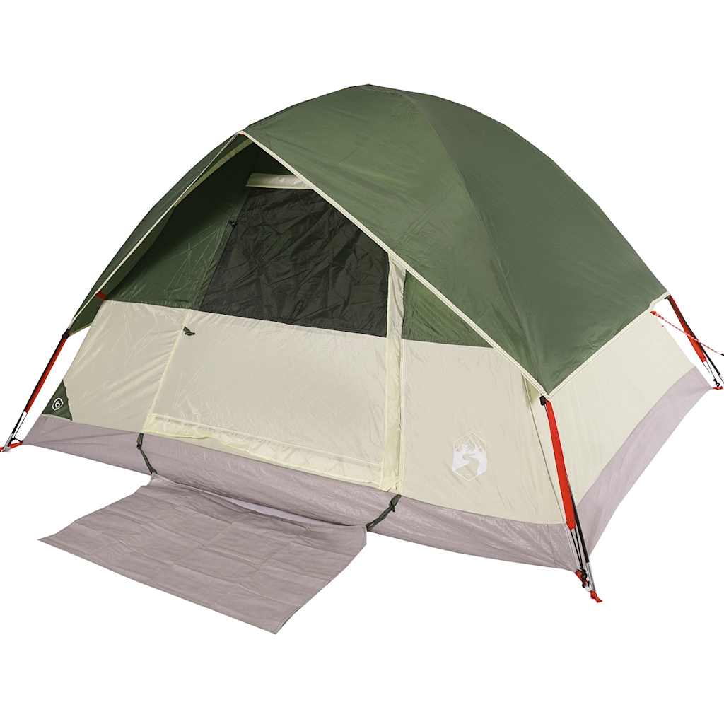 Tenda de campismo cúpula para 3 pessoas impermeável verde