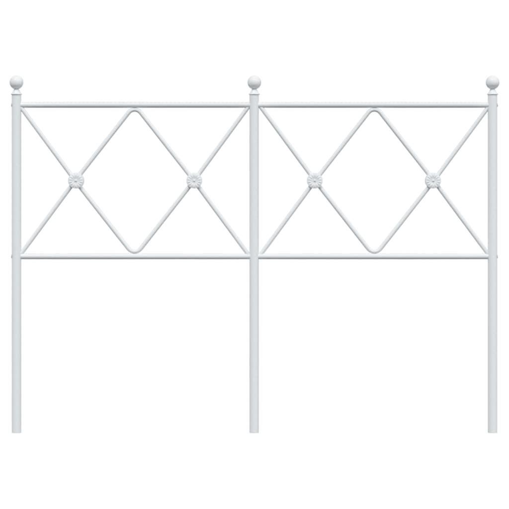 Cabeceira de substituição 120 cm metal branco