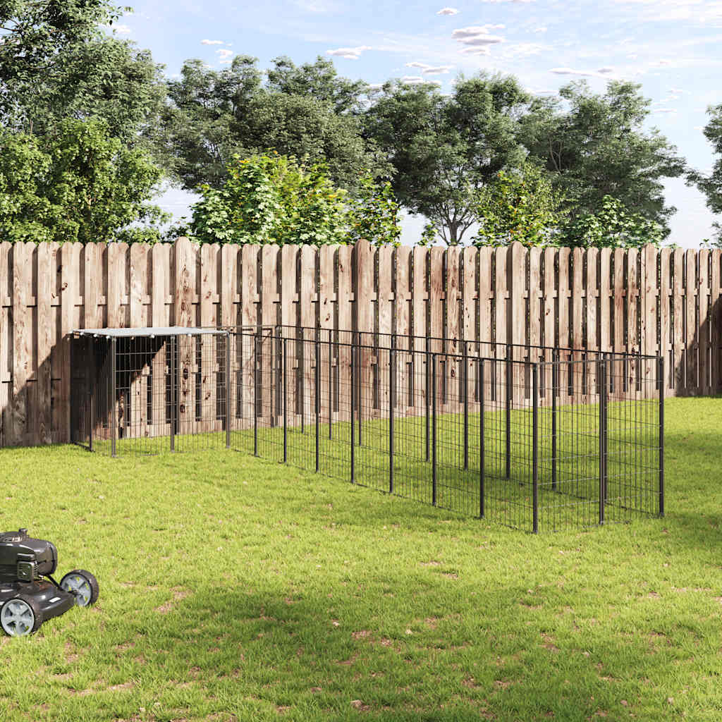 Canil 7,26 m² aço preto