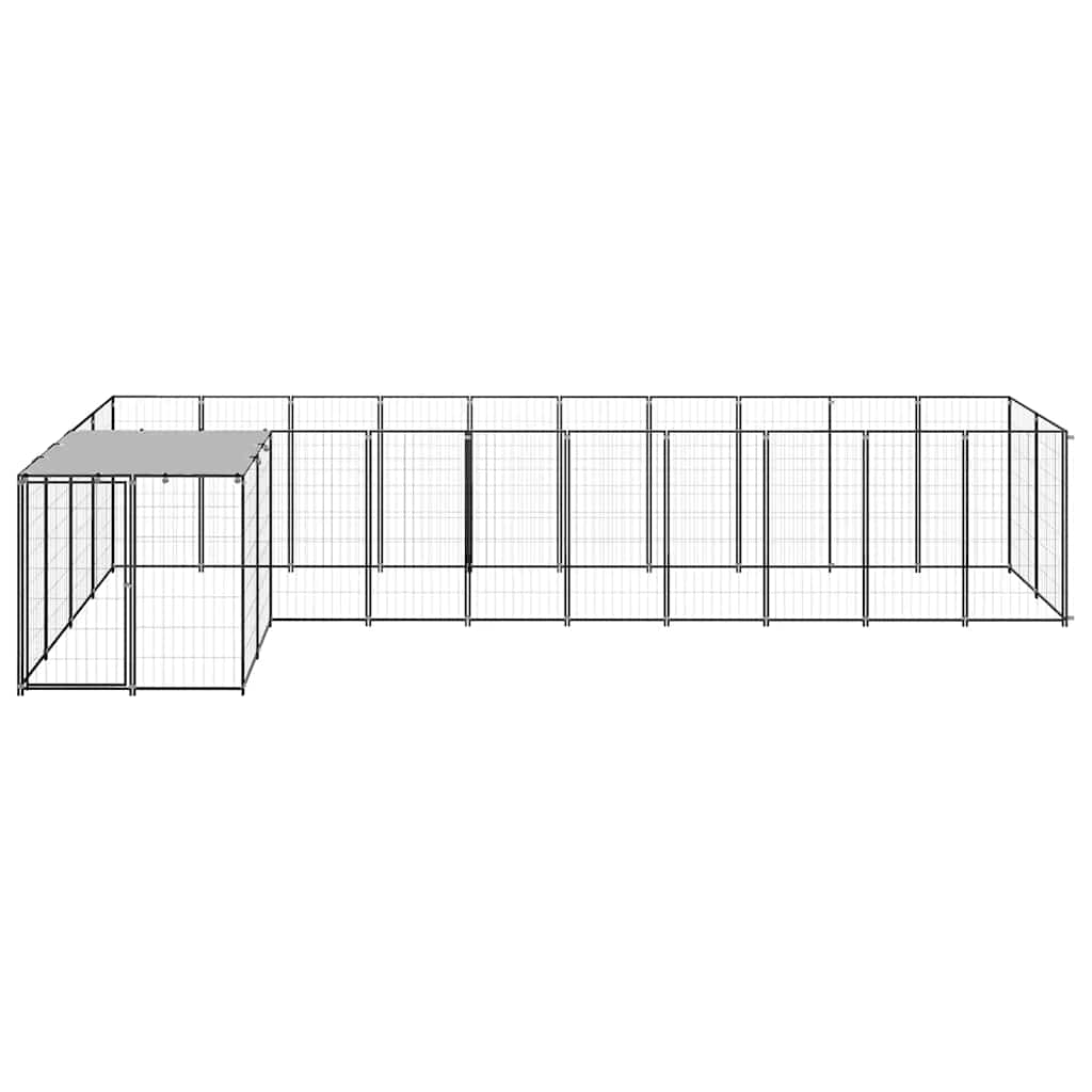 Canil 7,26 m² aço preto