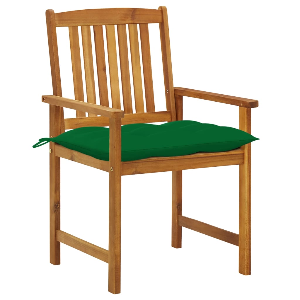 Cadeiras de jardim com almofadões 8 pcs acácia maciça