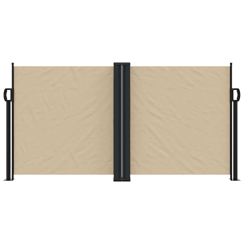 Toldo lateral retrátil 120x1000 cm bege