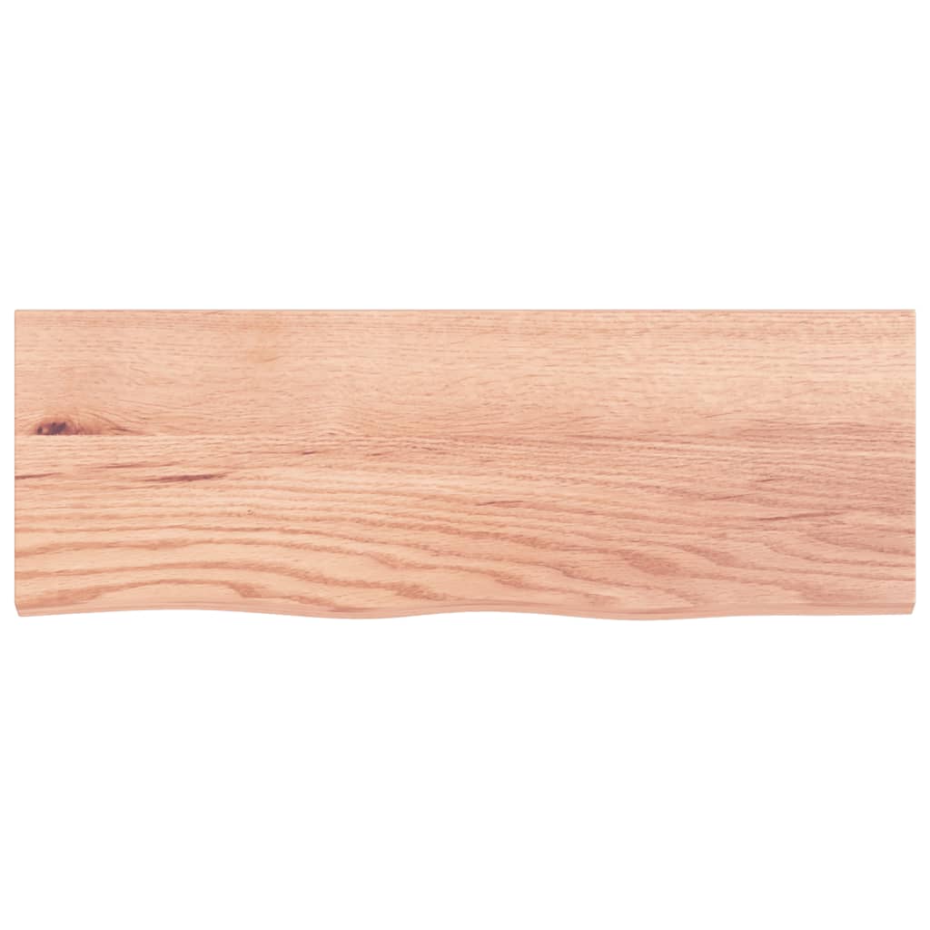 Prateleira de parede 80x30x2 cm carvalho tratado castanho-claro