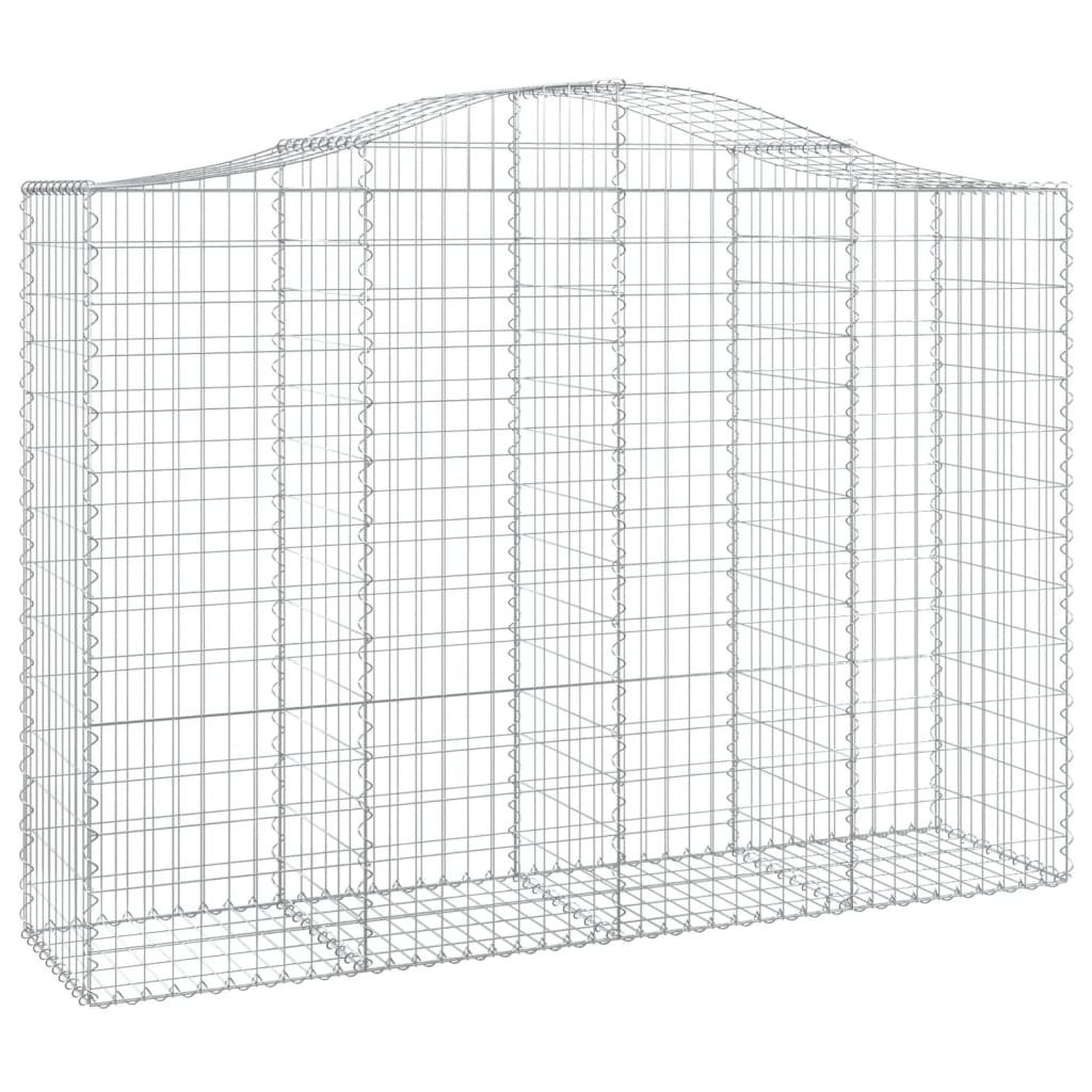 Cestos gabião arqueados 11 pcs 200x50x140/160 ferro galvanizado