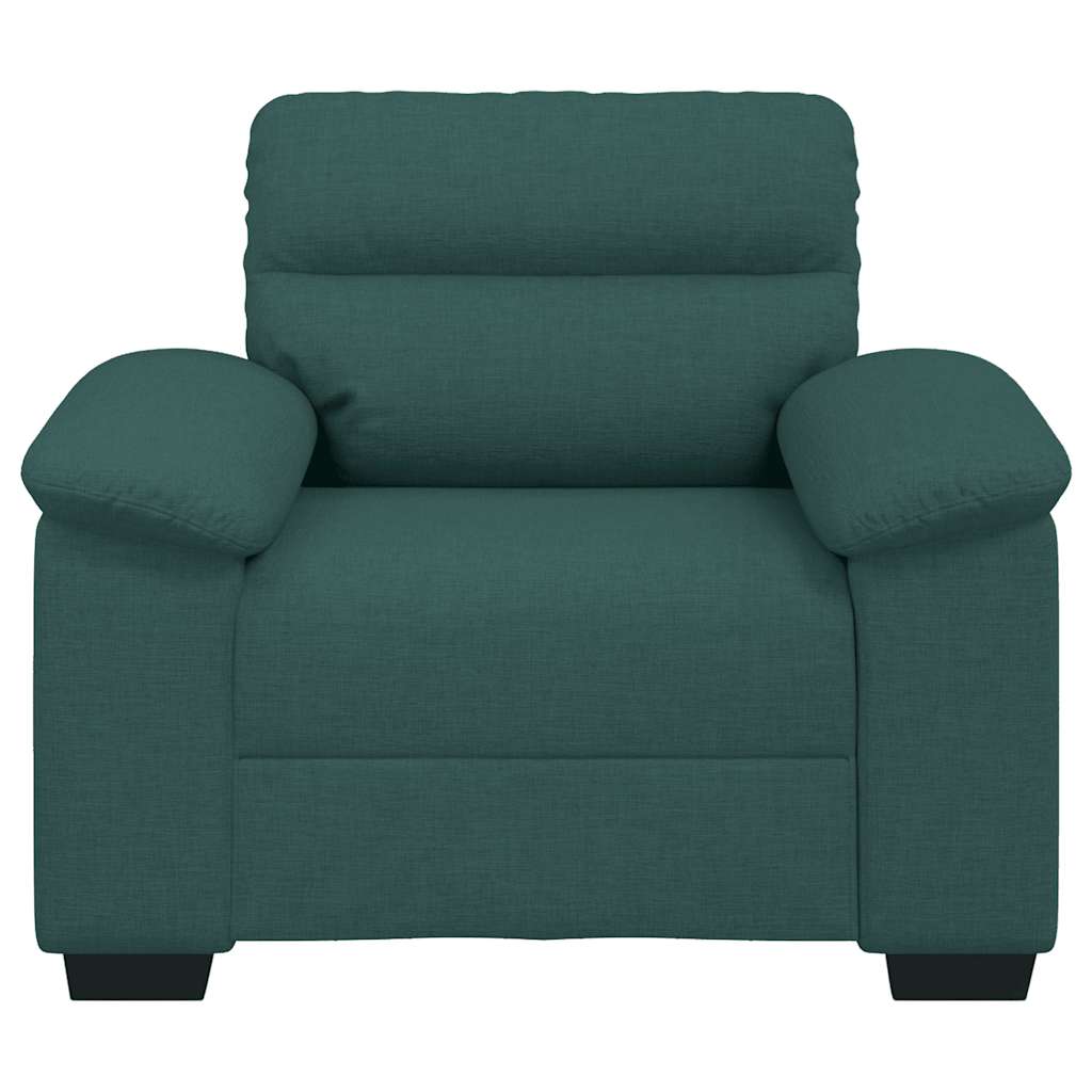 Poltrona 100x81x84 cm tecido verde-escuro