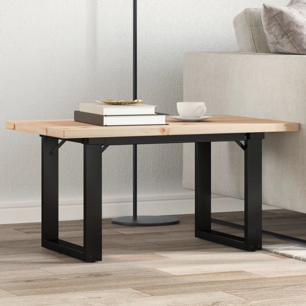 Mesa de centro estrutura em o 80x50x40,5 cm pinho/aço