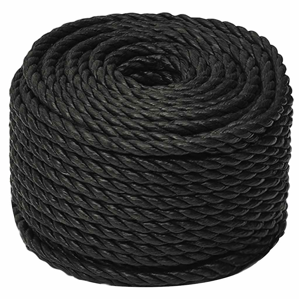Corda de trabalho 10 mm 500 m polipropileno preto