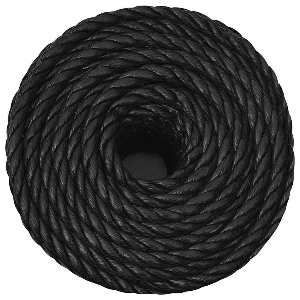 Corda de trabalho 10 mm 500 m polipropileno preto
