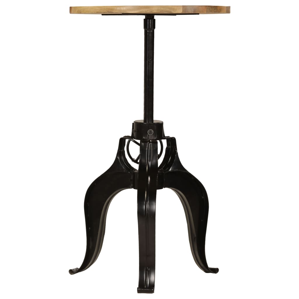 Mesa de bar madeira de mangueira maciça 60x(76-110) cm