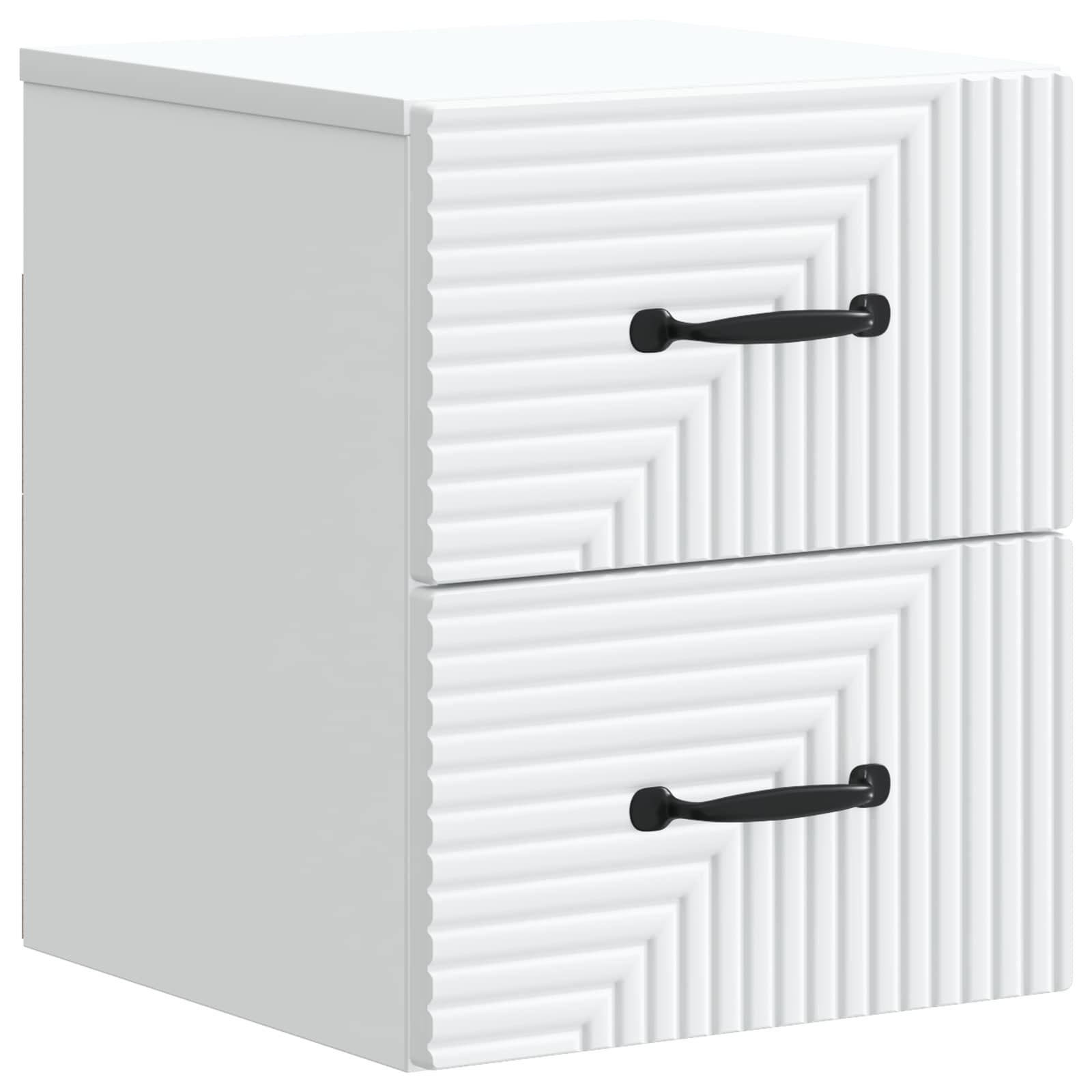 Gabinete de canto montado na parede branco 34,5 x 33 x 40 cm