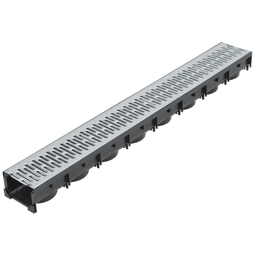 Canais de drenagem 6 pcs aço galvanizado 6 m