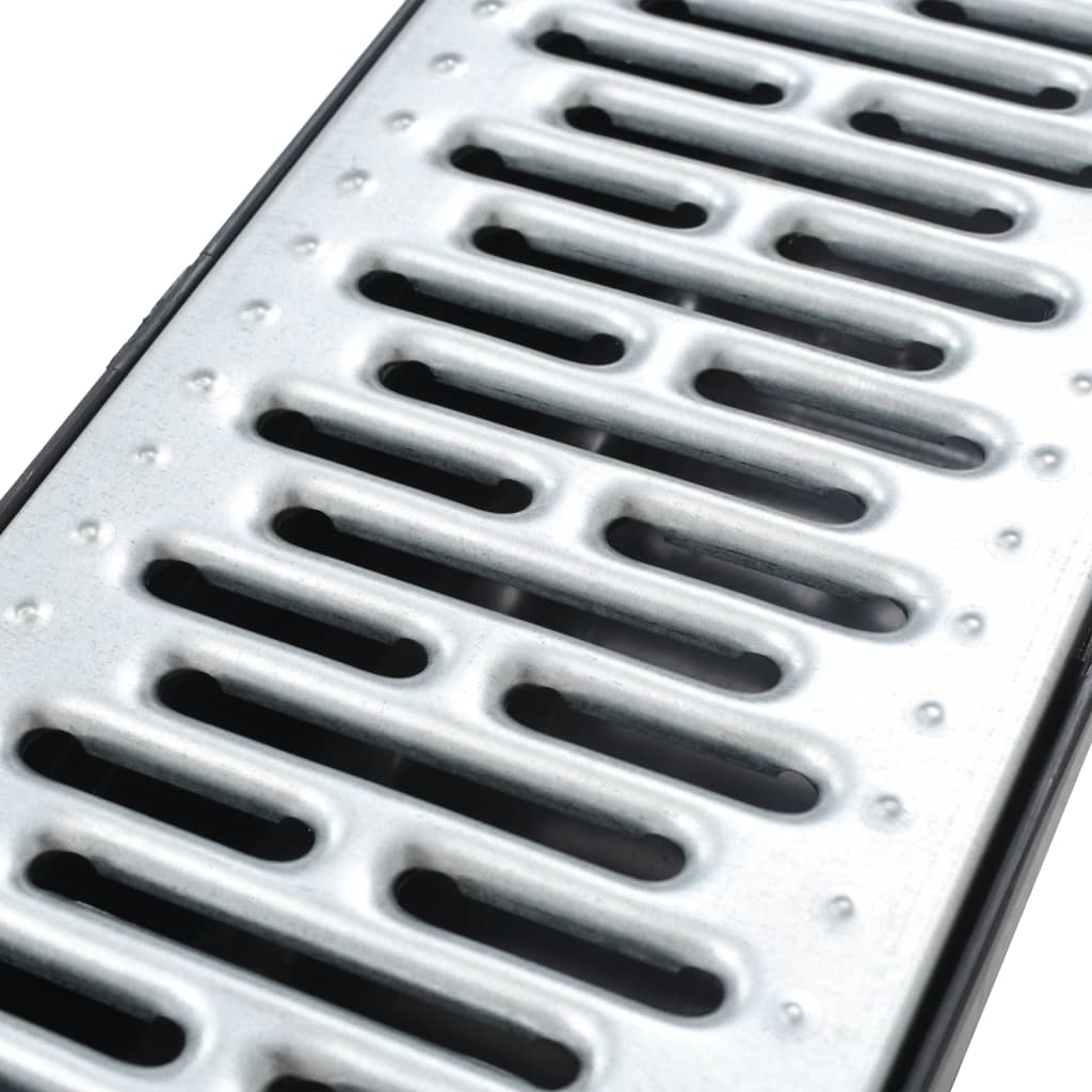 Canais de drenagem 6 pcs aço galvanizado 6 m