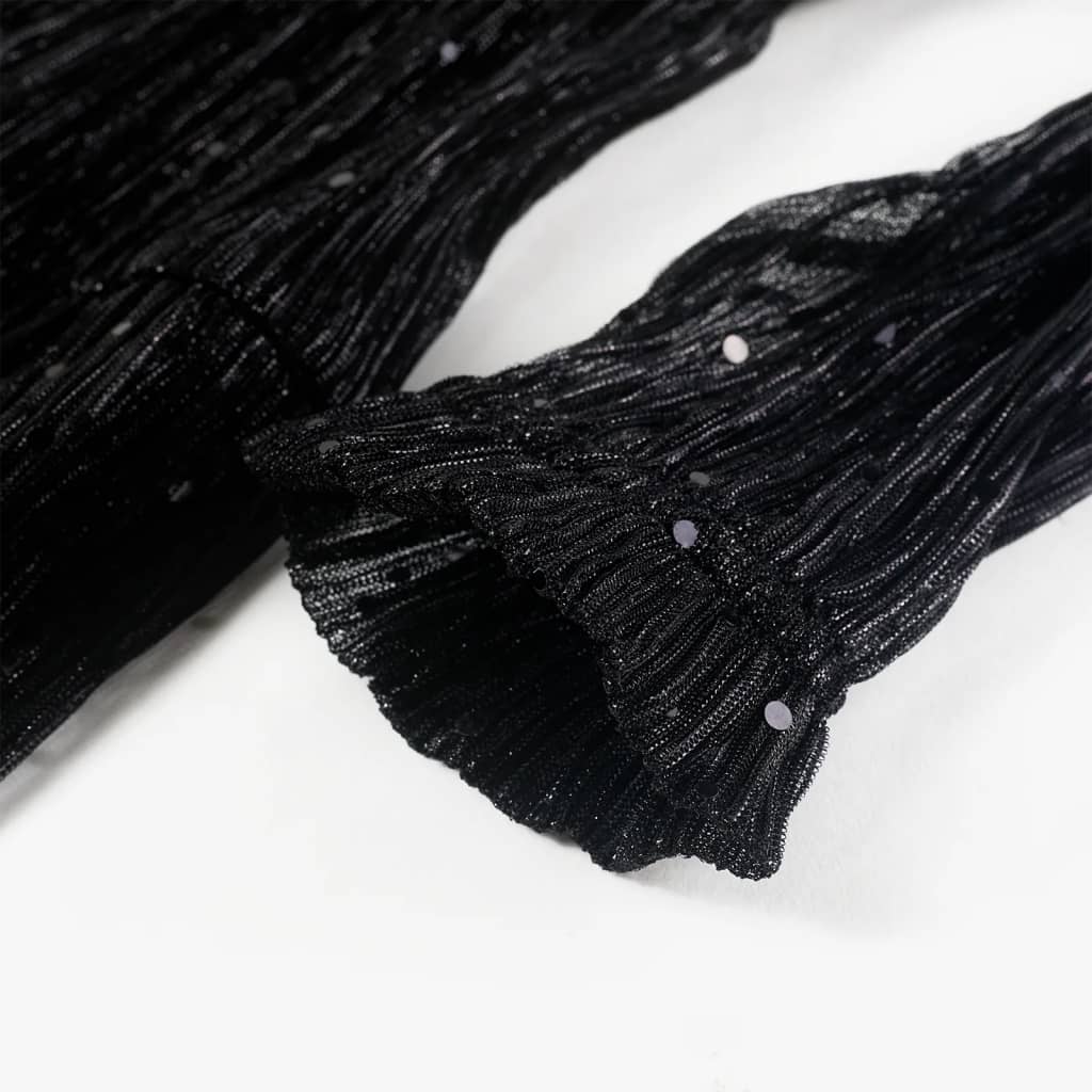 Vestido de manga comprida para criança preto 116