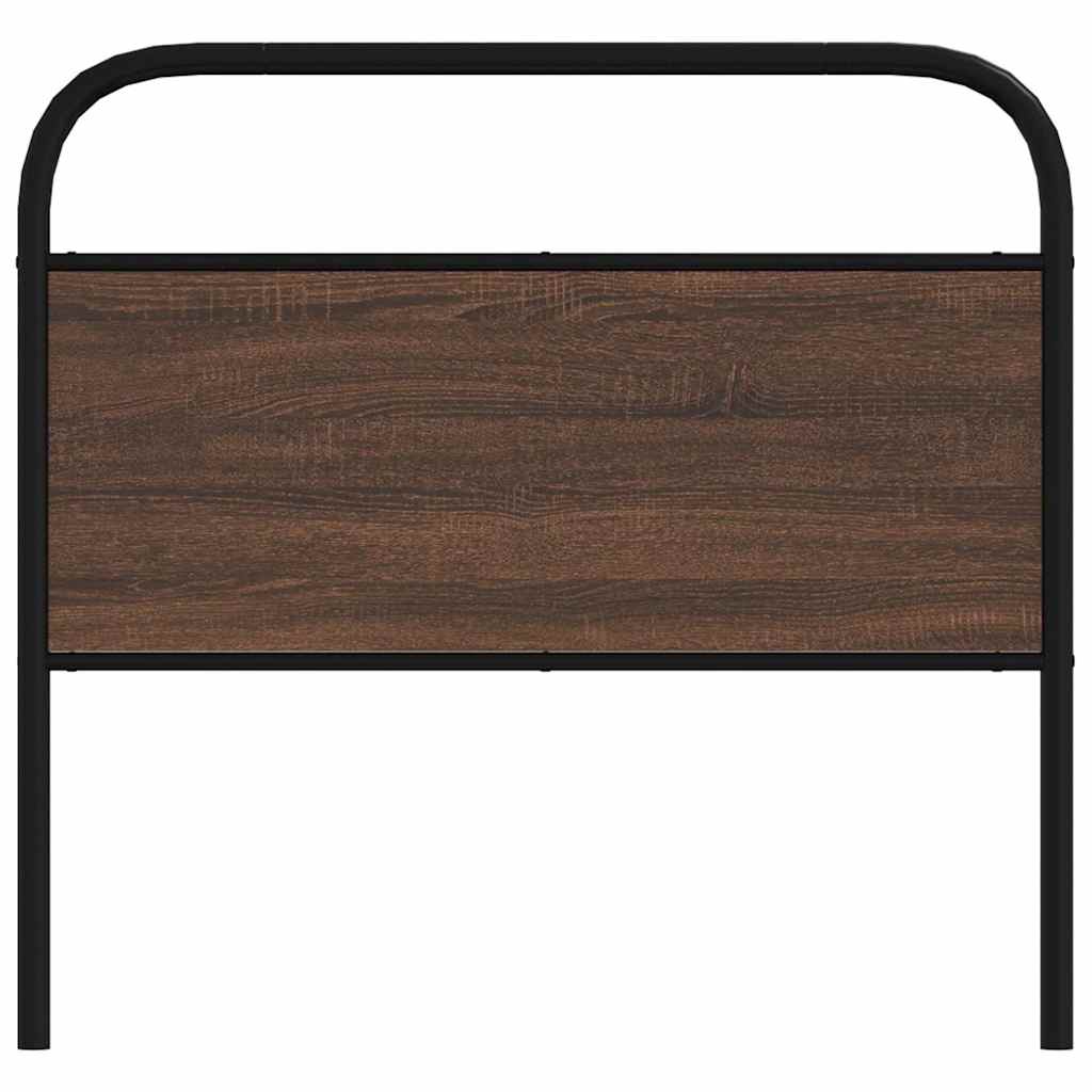 Cabeceira de substituição 90 cm derivados madeira/aço carvalho castanho