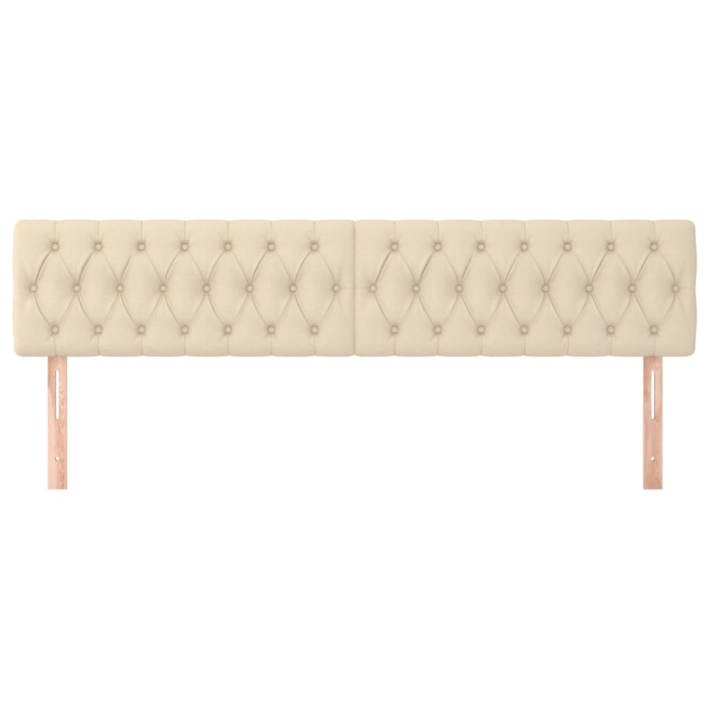 Cabeceiras creme 180x7x78/88 cm tecido