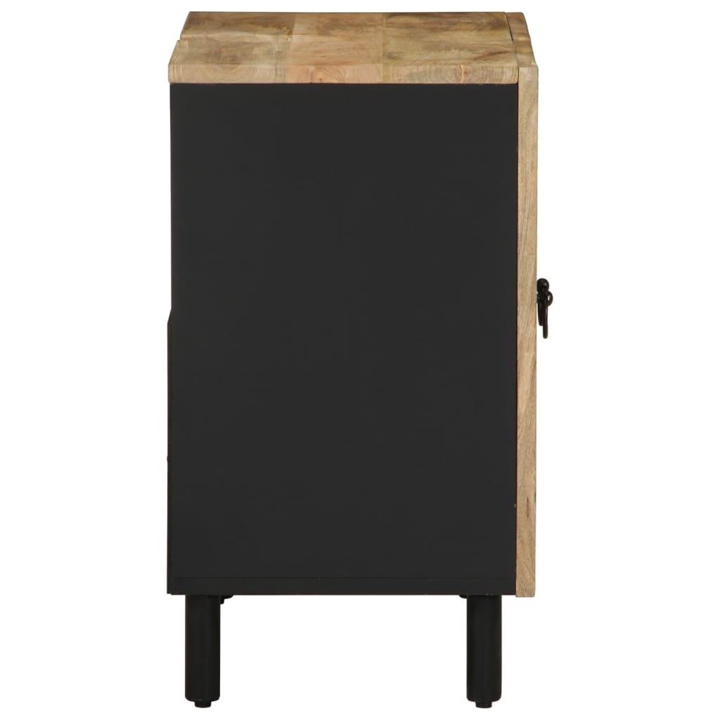 Armário para lavatório 62x33x58 cm mangueira maciça preto