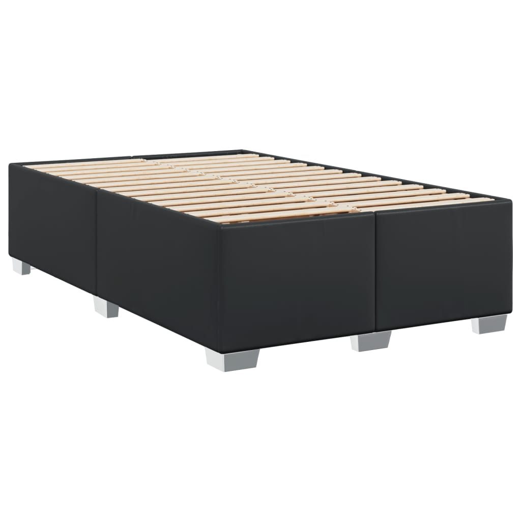 Estrutura de cama sem castanho colchão 120x190cm couro do falso