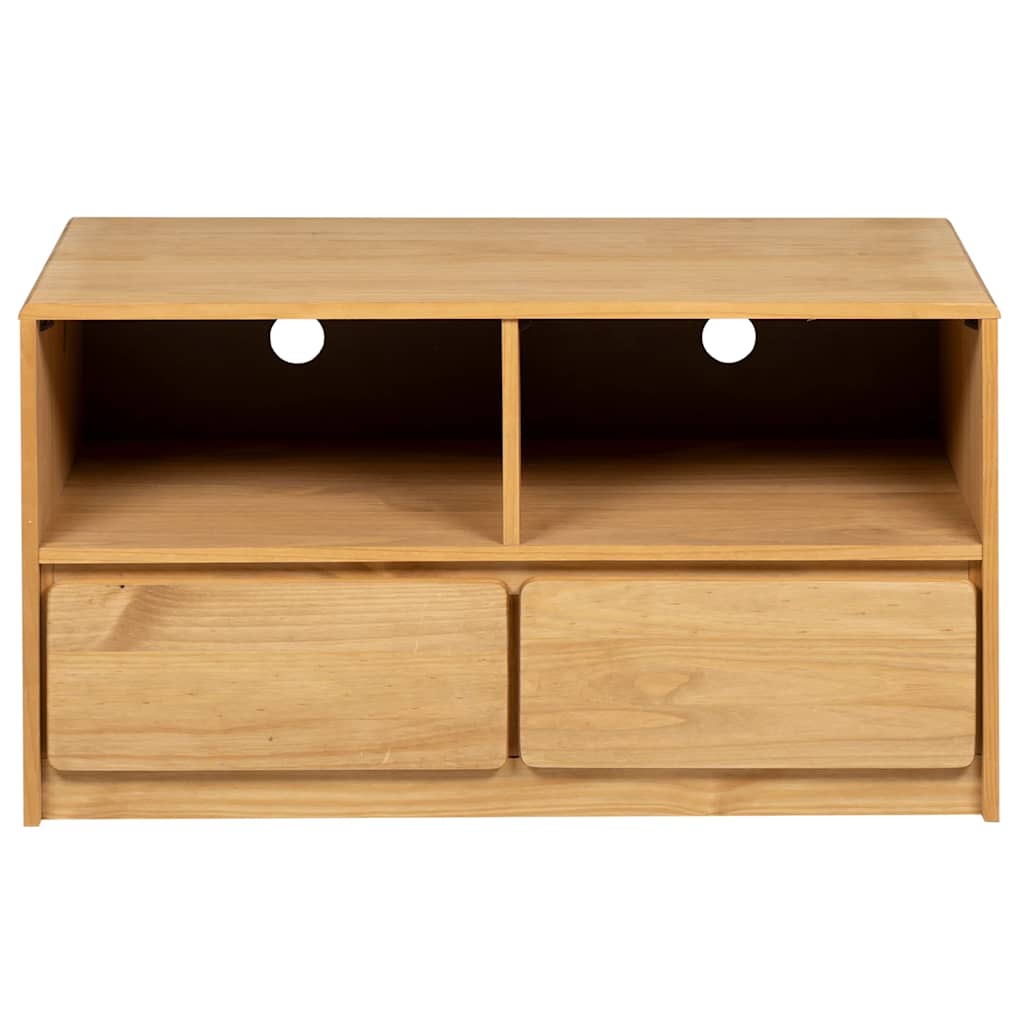 Móvel de TV sauda 99x43x55 cm madeira pinho maciça cor carvalho