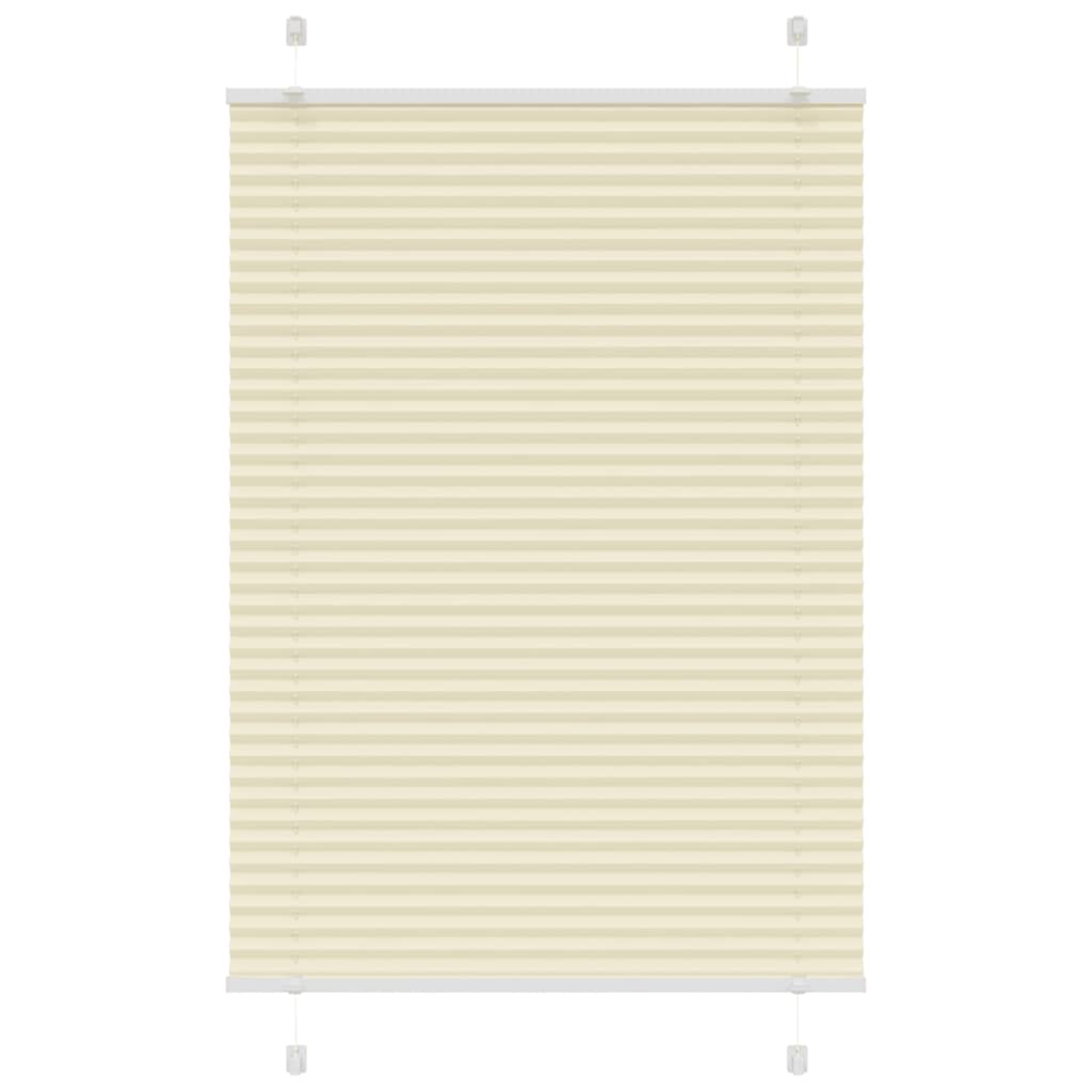 Creme plissada cega 90x150 cm largura tecido 89,4 cm poliéster