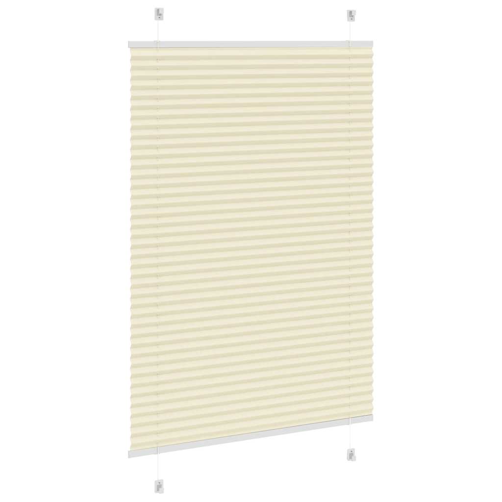 Creme plissada cega 90x150 cm largura tecido 89,4 cm poliéster