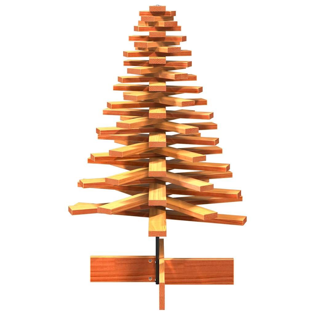 Árvore de natal decorativa 100 cm pinho maciço castanho-mel