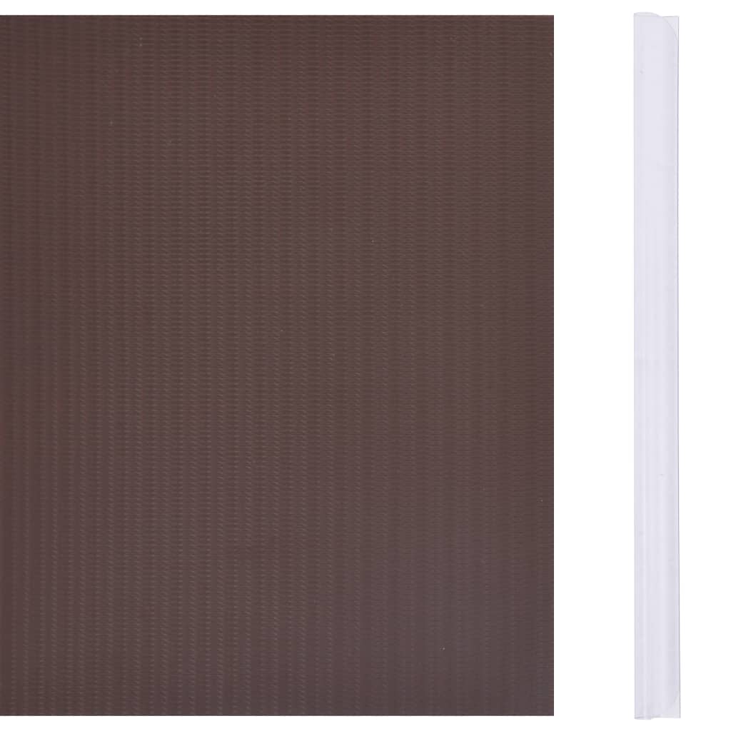 Painel de privacidade para jardim 35x0,19 m PVC castanho