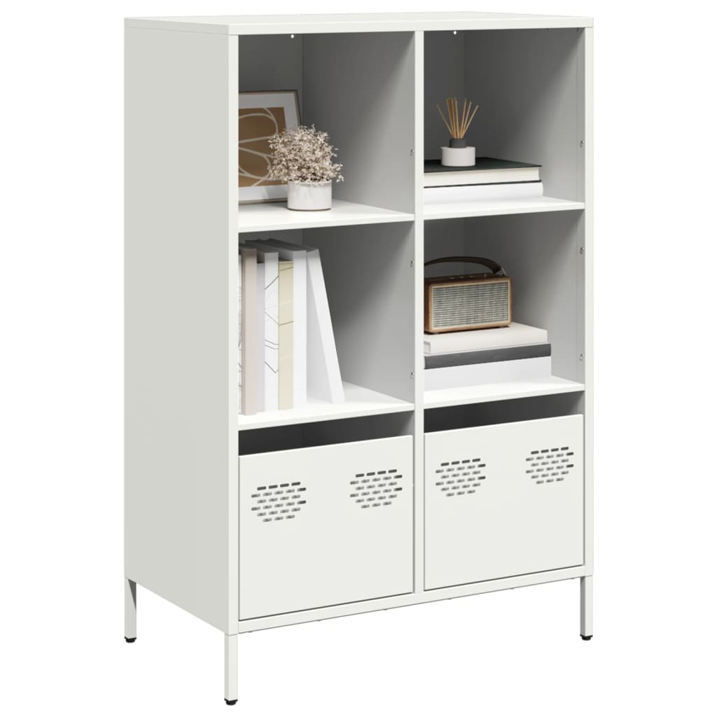 Móvel alto 68x39x103,5 cm aço branco