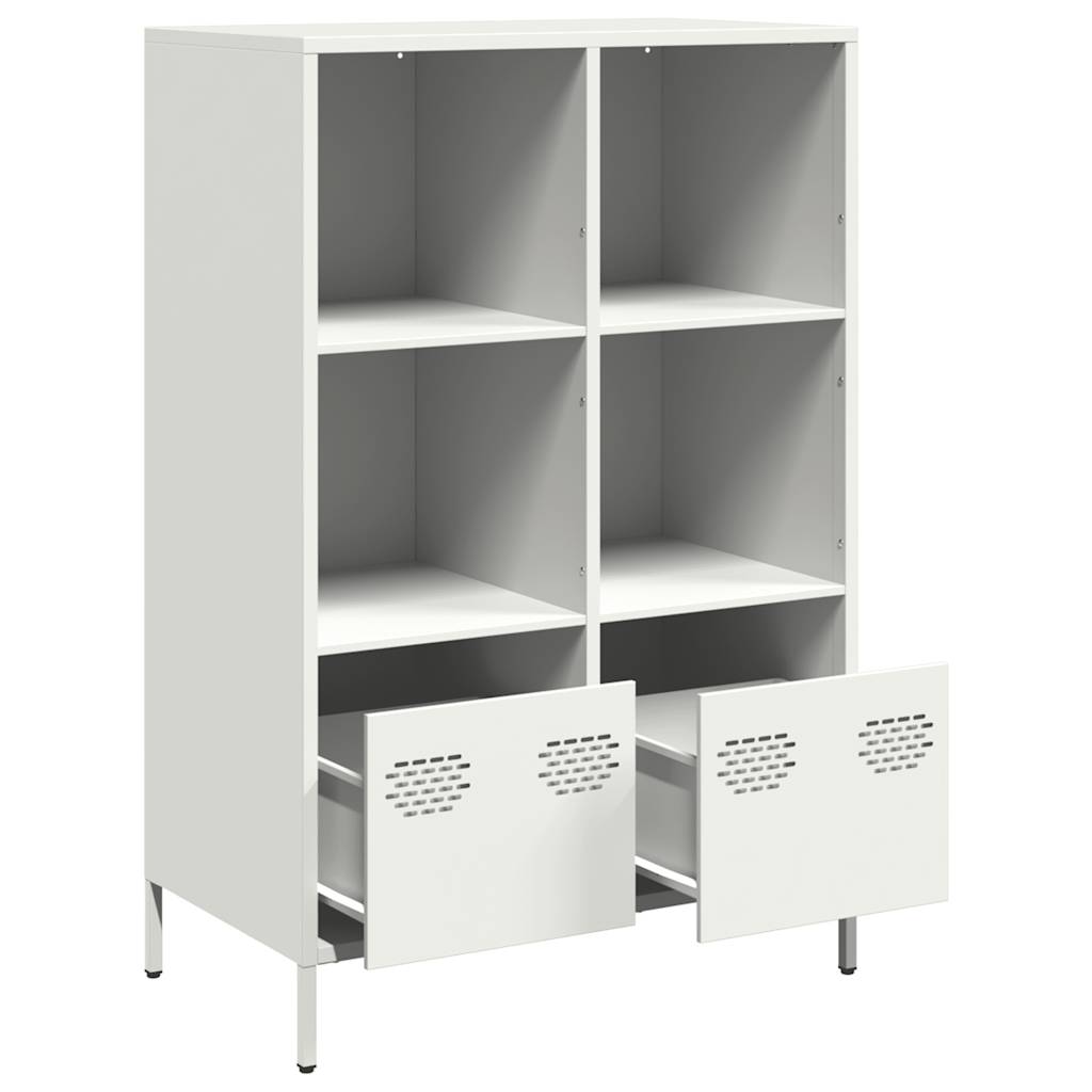 Móvel alto 68x39x103,5 cm aço branco