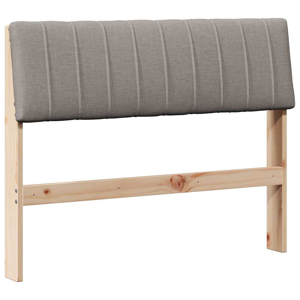Cabeceira estofada cinzento-acastanhado 100 cm