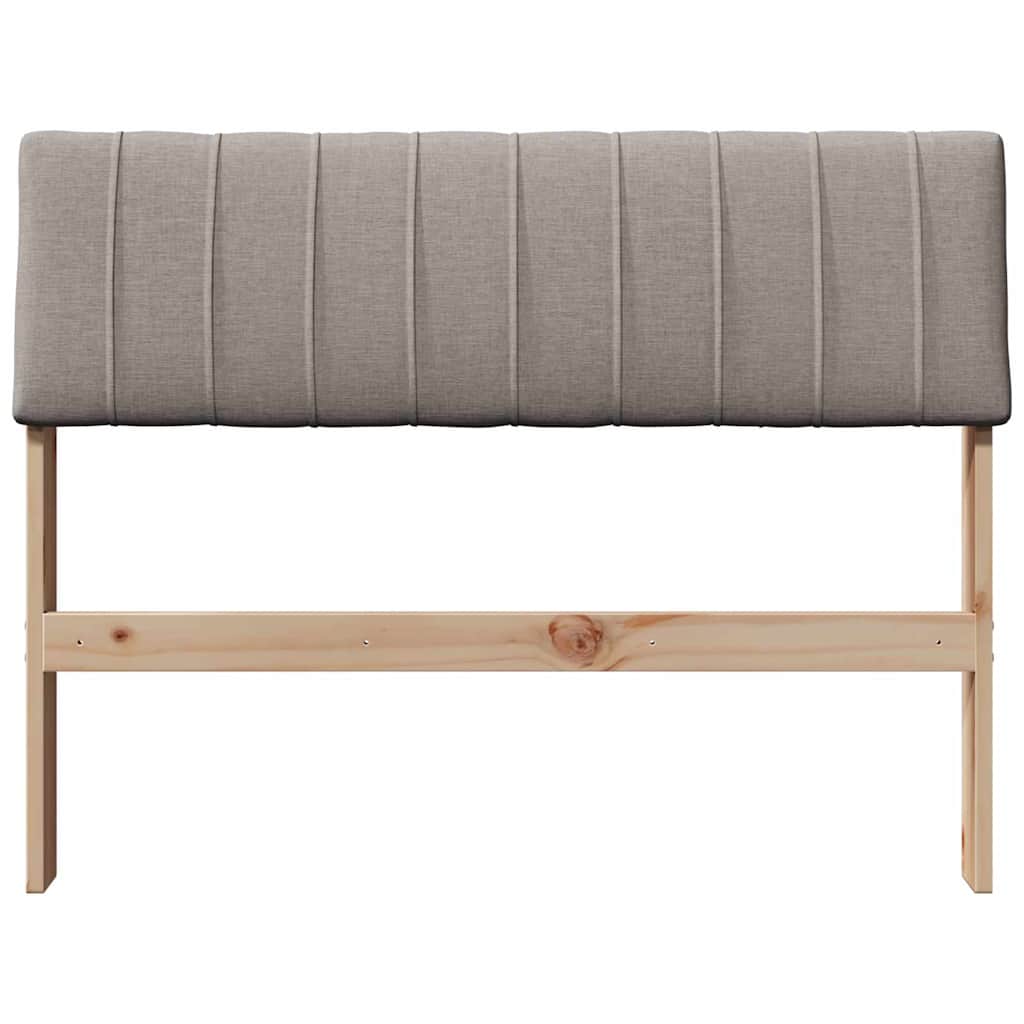 Cabeceira estofada cinzento-acastanhado 100 cm