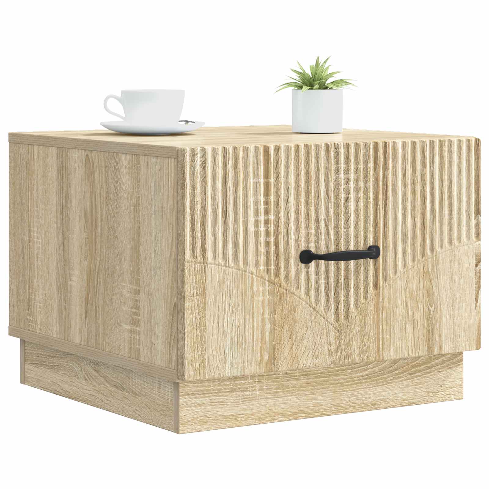 Mesa de centro com gaveta carvalho sonoma 49 x 50 x 37 cm