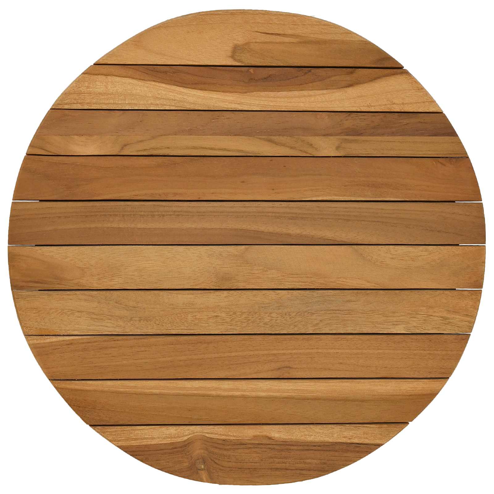 Tampo de mesa ø 40 x 3,5 redondo madeira de teca sólida natural