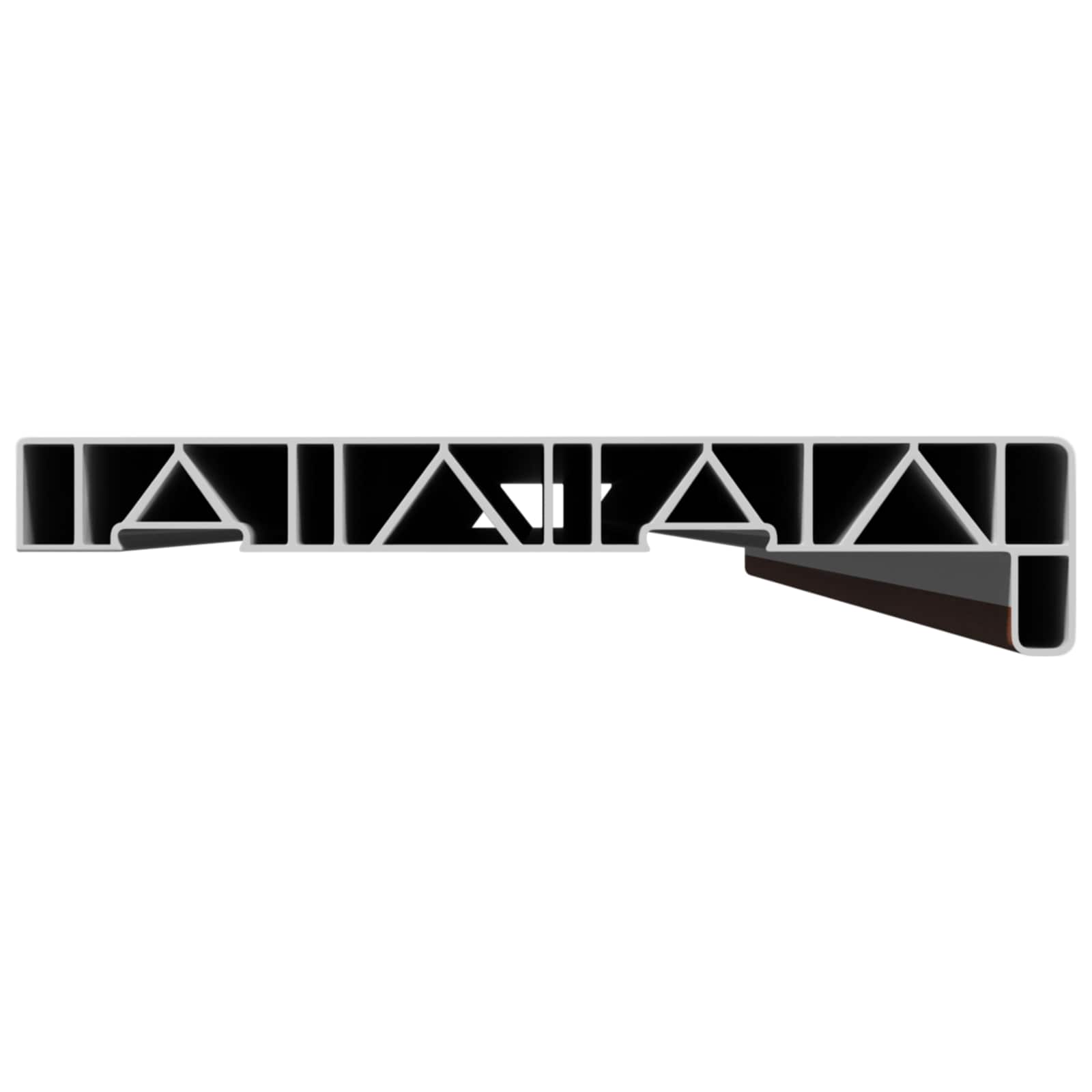 Soleira de janela madeira marrom 140 x 25 x 4,5 cm PVC