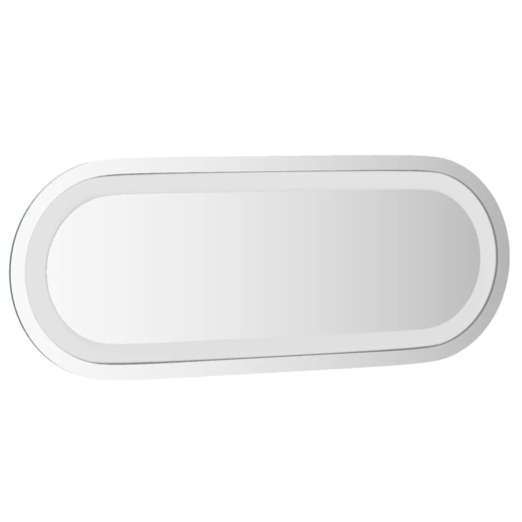 Espelho de casa de banho com luzes LED oval 40x15 cm