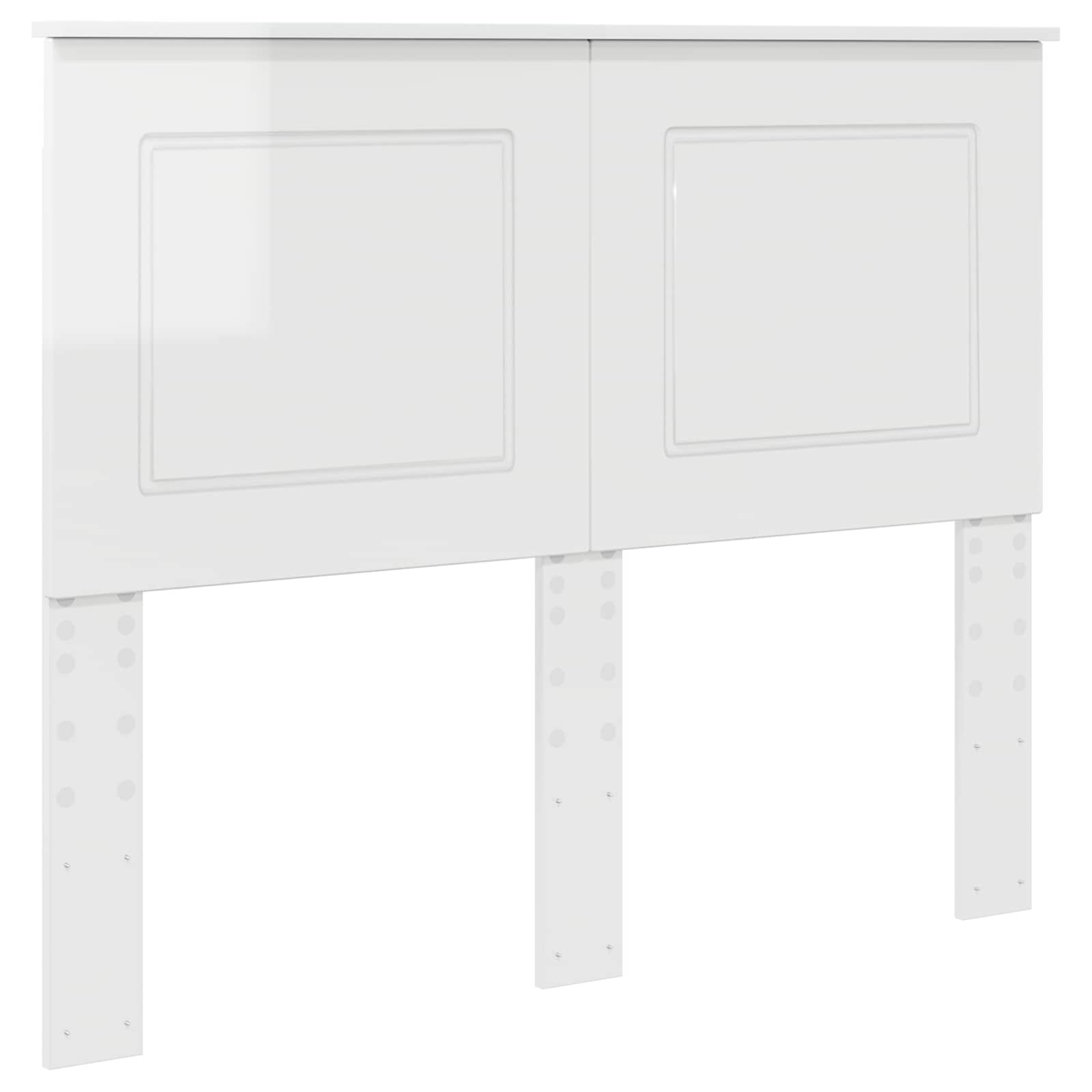 Cabeceira branco brilhante 100 cm madeira engenheirada