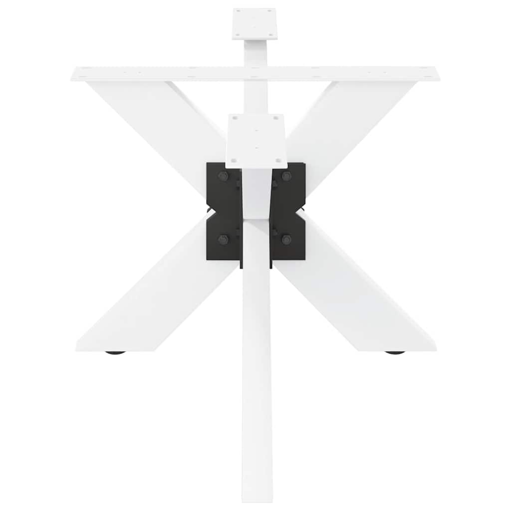 Pé de mesa de centro em formato de aranha, branco, 98x58x(42-43) cm, aço